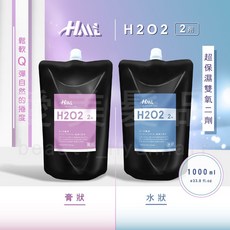 愛美髮品 HML H2O2 TG燙髮劑 熱塑燙 離子燙 直髮燙 縮毛矯正劑 蓬鬆 1000ML, 1個, 雙氧二劑 膏狀 1000ML, 1L