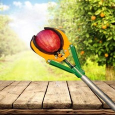 과일 수확 집게 5미터 감따는 장대 열매따기 사과 피커, 1.5m 스테인리스 3발톱 0.65, 1개