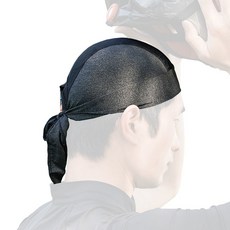 시그니처베이지 자전거 라이딩 캡 모자 스컬캡 두건 쪽모자 조각모 속모자 YPZ222, C 삼각스카프 블랙, 1개