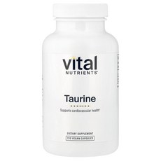 Vital Nutrients 바이탈뉴트리언츠 타우린 1 000mg 120 베지캡슐 보충제