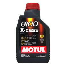 易油網 MOTUL 8100 全合成機油 法國原裝 GEN2, 1個, X-cess 5W40 1L