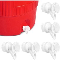 3Pc 푸시 버튼 워터 스피갓 쿨러 교체 이 2 3 5 10갤런 쿨러와 호환되는 재사용 가능한 5갤런 버킷용 내구성 흰색, 3