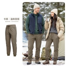 YTSHOP 黑金科技石墨烯鎖溫37度發熱防風防水加絨機能長褲