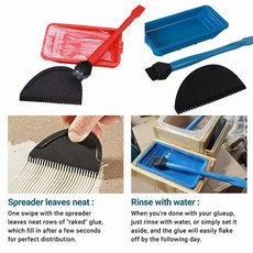 새로운 실리콘 접착제 키트 브러쉬 목공 스프레더 어플리케이터 세트, 1개