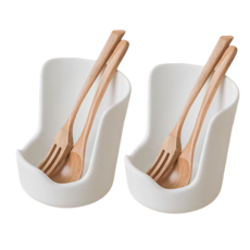 주방 냄비뚜껑 거치대 스탠드형 후라이팬뚜껑꽂이 뚜껑거치대, 화이트, 2개