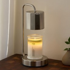 캔들백화점 모던 큐브 캔들워머 아이언실버 소이캔들 370g 세트, 아이언실버(일반), 일랑일랑370g