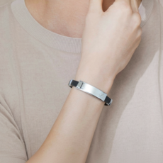 다다킹 정전기방지 완화 스파크 정전기 팔찌, 01_1_블랙밴드+실버, 1개