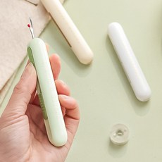 바느질 도구 실따개 실끼우기 휴대용 실밥제거기, 2개, 옐로우