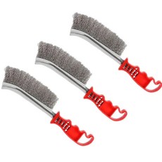 스틸 와이어 바베큐 제거 브러시 그릴 청소 롤러 목재 금속, sliver steel brush