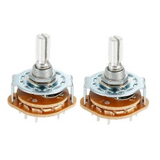 16Pin 4P3T 4극 3 위치 가능한 싱글 데크 밴드 셀렉터 로터리 스위치 2Pcs