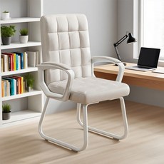 New World 가죽의자 사무실 공부용 틸팅기능 서재체어 사무용의자 A2, 흰색