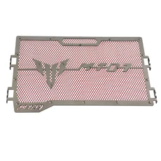 Yamaha MT07 FZ-07 스테인레스 스틸 그릴 커버에 적합한 오토바이 라디에이터 가드 2022-2014 2022 2018, 01 pink