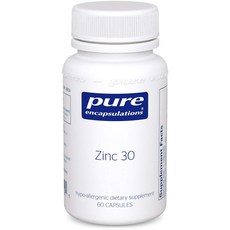Pure Encapsulations 鋅30補充膠囊, 60顆, 1罐