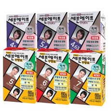 세븐에이트 무향료 염색약 1+1+(클렌징폼 120ml), 1개, 4.5호 금빛갈색