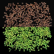 2/3/4mm 발광 유리 구슬 (야간 씨드 - DIY 주얼리 제작 (목걸이/팔찌) 액세서리 1mm 11g/봉지, 01 빠른, 03 4mm about 150pcs