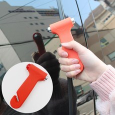 차량용 비상 탈출 망치hmi99 휴대 미니 안전, 보호캡O, 1개