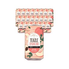 웅진 티즐 스파클링 피치우롱티 340ml 24개