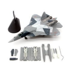 선호그룹 su 57 su-57 SU57 1:100 러시아 공군 비행기 제트기 전투기 폭격기 항공 미군 항공기 모형 다이캐스트 피규어, SU-57 크랙, 혼합색상, 1개