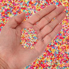 100g 인조 캔디 스프링클 혼합 밝은 색상 폴리머 클레이 스프링클 비식용 폴리머 클레이 슬라이스 플라스틱 스프링클 장식 네일 아트 DIY 공예 케이크 폰 케이스 313600, 100g 인조 캔디 스프링클 혼합 밝은 색상 폴리머 클