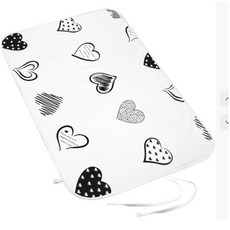 다라온 보관이편한 가정용 접이식 다리미판 소형 침대용 의류 다리미 매트, 하트