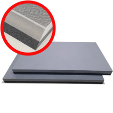 덕진스펀지 우퍼 스피커 층간소음 2중방지 방진매트 200 x 400 x 25mm 2개 [그레이 블랙], 그레이