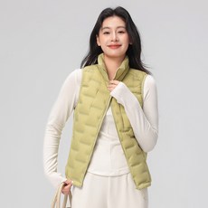 輕薄保暖羽絨馬甲女款 - 戶外運動短款外套