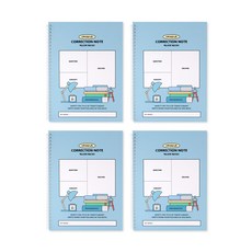 인디고어린이 초등 수학 오답 노트 - 학교생활 (개념정리 스프링), 블루, 4개