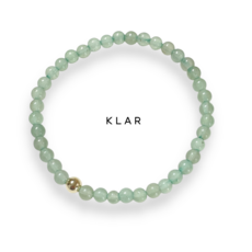 클라(KLAR) 천연 아벤츄린 14k 원석팔찌 (4미리)