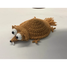 후니직구 다람쥐 DIY 코바늘 컵 받침대, 갈색 -다람쥐 코바늘 컵 받침대, 1개