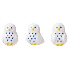 sun art 可愛餐具 動物餐具筷架 3入, 1個, 貓頭鷹