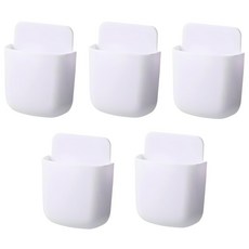 이지적공간 다용도 리모컨 거치대, 5개, 화이트