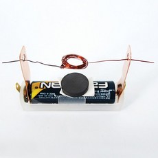 간이 전동기 1인/4인 ah 간이전동기만들기 간이모터만들기, AA전지, 1개