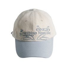 ONGO 刺繡花繩結棒球帽