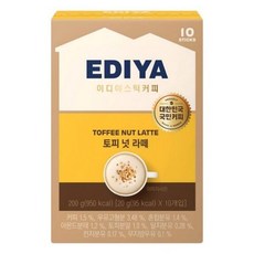 이디야 토피넛 라떼, 5개, 10개입