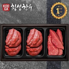 (냉장) 횡성한우 어사품 1더블Plus 등급 3구세트 (불고기 불고기 장조림) 1.5kg, 1개