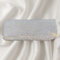 奢華鑲鑽便攜車載眼鏡收納盒 滿鑽墨鏡近視太陽眼鏡盒