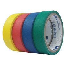 칼라 마스킹테이프 녹색 25mm x 12m 2개입 mel+9041qL