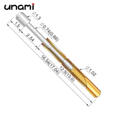 호환 스프링 테스트 프로브 포고 핀 P75-A2 P75-B1 P75-D P75-E P75-F1 P75-G2 P75-H P75-J1 P75-LM P75-Q, 01 P75-D2