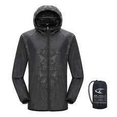 남녀공용 방수 자외선차단 자켓 UPF50 속건 경량 휴대용 파우치포함 후드 바람막이 등산 캠핑 트레킹 하이킹 아웃도어 레인코트 여름 야외활동 여행 데일리 통기성