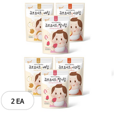 맘스미 큐브요거트랑 과일칩 3종 x 2p 세트, 2세트, 배 + 사과 + 딸기, 72g