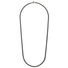 데이비드율만 스테인리스 스틸 박스 체인 네크리스 4mm