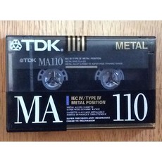 TDK MA110 금속 바이어스 금속 합금 110분 카세트 테이프, TDK MA110 금속 바이어스 금속 합금 110분 카