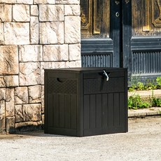 호레움 야외보관함 수납 정리함 데크박스 조립식창고 126L HR 2302, 단품