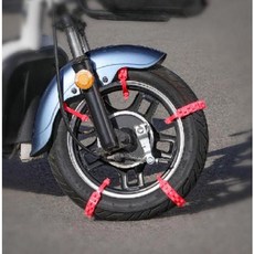 오토바이 케이블타이 스노우체인 간편설치 미끄럼방지, 단품