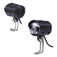 락모터스 전동킥보드 일체형 크락션라이트 LED 36V~60V 전조등 후레쉬 로드 야간라이딩 전기자전거, 블랙, 2개