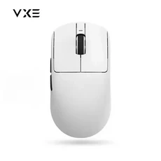 ATK VXE Dragonfly R1 게임의 마우스 E-스포츠 긴 배터리 수명 Paw3395 경량 인체공학적 3모드 Bluetooth, 04 White R1 Pro