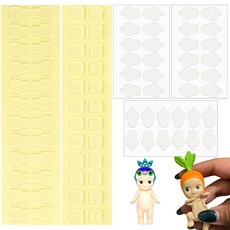 소니 엔젤 힙퍼용 스티커 접착 테이프 84개 3가지 모양 양면 투명 접착제 퍼티 패드 스티커 소니 아기 인형 옷에 적합 맞춤형 휴대폰 액세서리 교체, 소니 엔젤 힙퍼용 스티커 접착 테이프 84개, 3가지