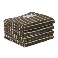 앤에코브 시그니처 대나무 100% 뱀부 수건, 4개, 바닐라 모카 ST