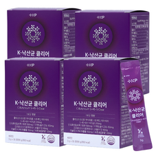 특허받은 한국인유래 단쇄지방산 생성 낙상균 낙산균 클리어 식이섬유 보울라디 배합 분말 가루, 4박스, 30회분