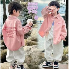 米米童著 英文字母襯衫外套 北屯實體店現貨 A0030